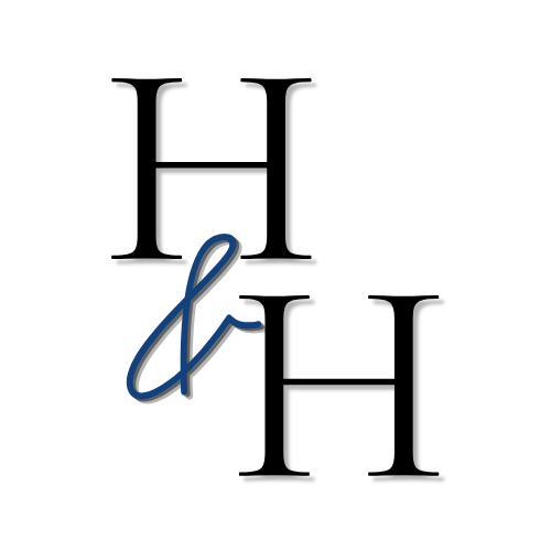 Blue ampersand icon from the H&H Marketing Consulting brand logo.